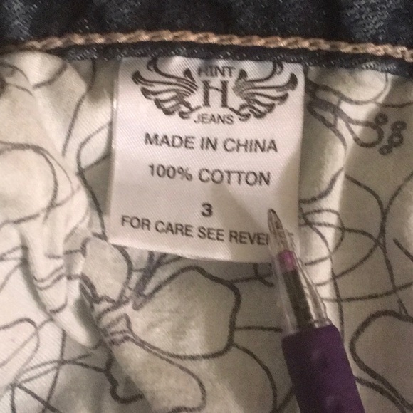 Hint Lightly Distressed Jean Shorts - Picture 7 of 10